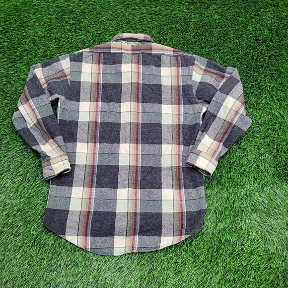 Vintage Pendleton Wool Shirt Medium 20x27 Flannel Elbow-Patch - Picture 3 of 10